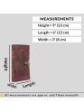 Genuine Leather Bound Journal Grimoire Cross Embossed Notepad Brown Notebook